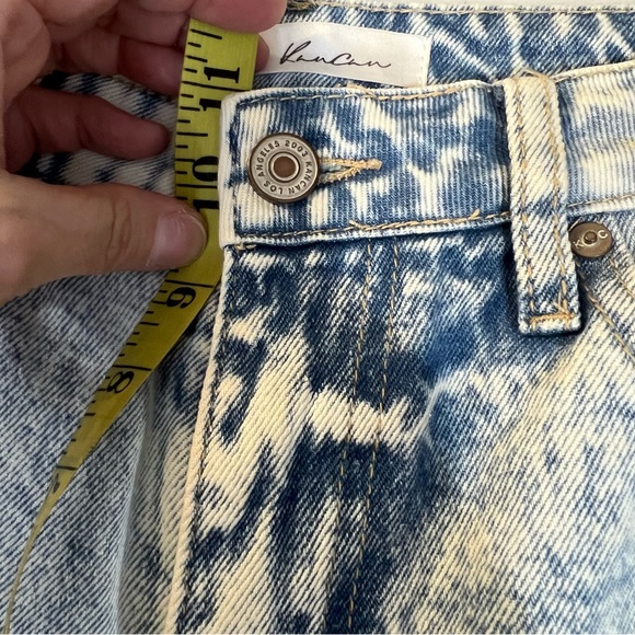KANCAN LIGHT DENIM DISTRESSED COLLIE HIGH RISE MOM JEANS 26 - Picture 9 of 10